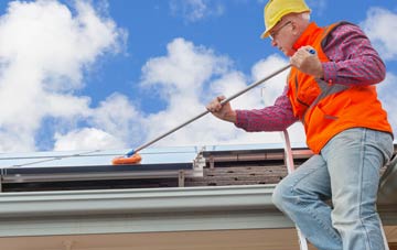 Llwyneinion soft wash roof cleaning